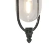 LED Außenwandleuchte Landhausstil Laterne hängend, Grün, Höhe 46cm