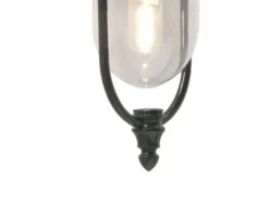 LED Außenwandleuchte Landhausstil Laterne hängend, Grün, Höhe 46cm