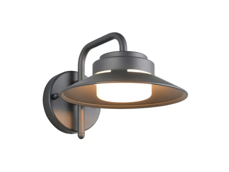 LED Außenwandleuchte Laterne in Anthrazit, Salzluft resistent, Höhe 16,5cm