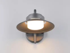 LED Außenwandleuchte Laterne in Anthrazit, Salzluft resistent, Höhe 16,5cm