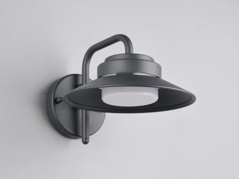 LED Außenwandleuchte Laterne in Anthrazit, Salzluft resistent, Höhe 16,5cm