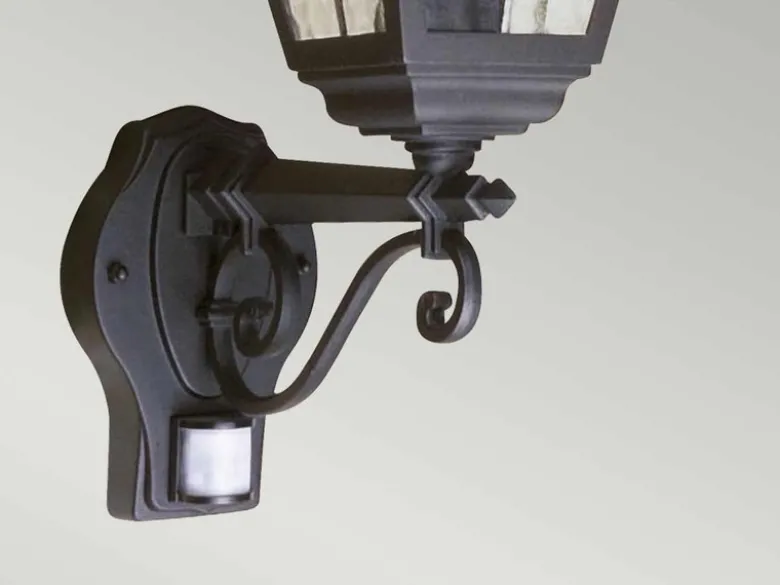 LED Außenwandleuchte Laterne stehend mit Bewegungsmelder, Höhe 47cm