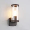 LED Außenwandleuchte, Laterne Aluminium Rostoptik, Höhe 23cm