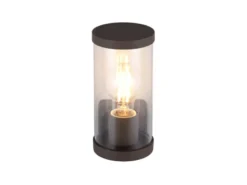 LED Außenwandleuchte, Laterne Aluminium Rostoptik, Höhe 23cm