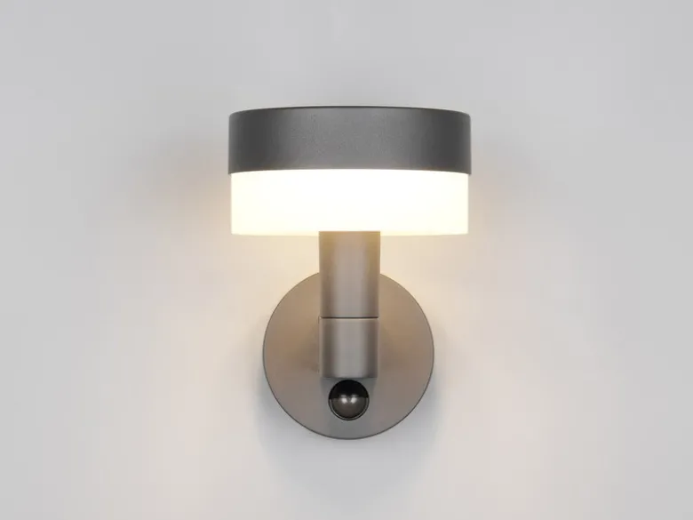 LED Außenwandleuchte MACKENZIE mit Bewegungsmelder in Anthrazit, Höhe 22cm