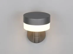 LED Außenwandleuchte MACKENZIE aus Aluminium in Anthrazit, H: 22cm