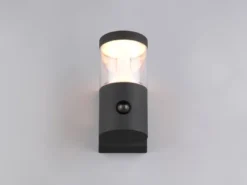 LED Außenwandleuchte mit Bewegungsmelder TAGUS Reihenschaltung geeignet H: 24cm
