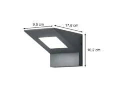 LED Außenwandleuchte NELSON Downlight aus Aluminium in Anthrazit