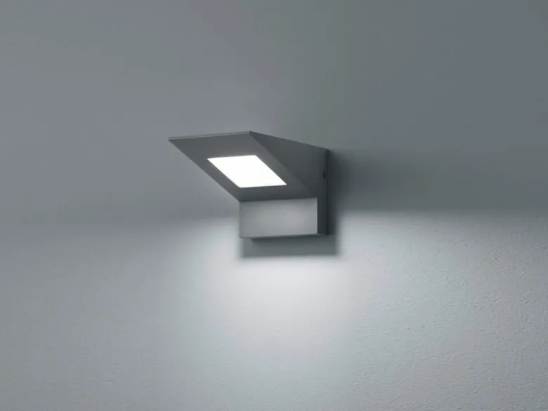 LED Außenwandleuchte NELSON Downlight aus Aluminium in Anthrazit