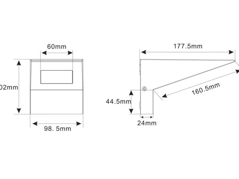 LED Außenwandleuchte NELSON Downlight aus Aluminium in Anthrazit
