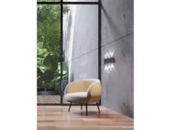 LED Außenwandleuchten 2er SET Schwarz mit Up Down Licht - 17cm breit