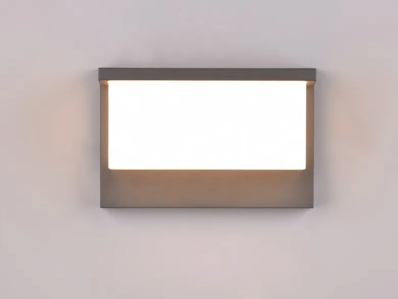 LED Außenwandleuchte NESTOS in Anthrazit & Weiß, Breite 23cm