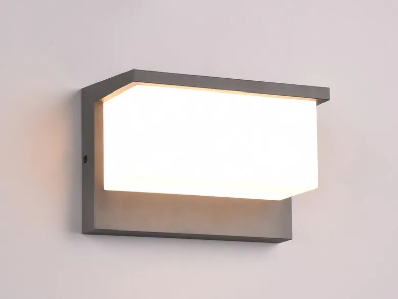 LED Außenwandleuchte NESTOS in Anthrazit & Weiß, Breite 23cm