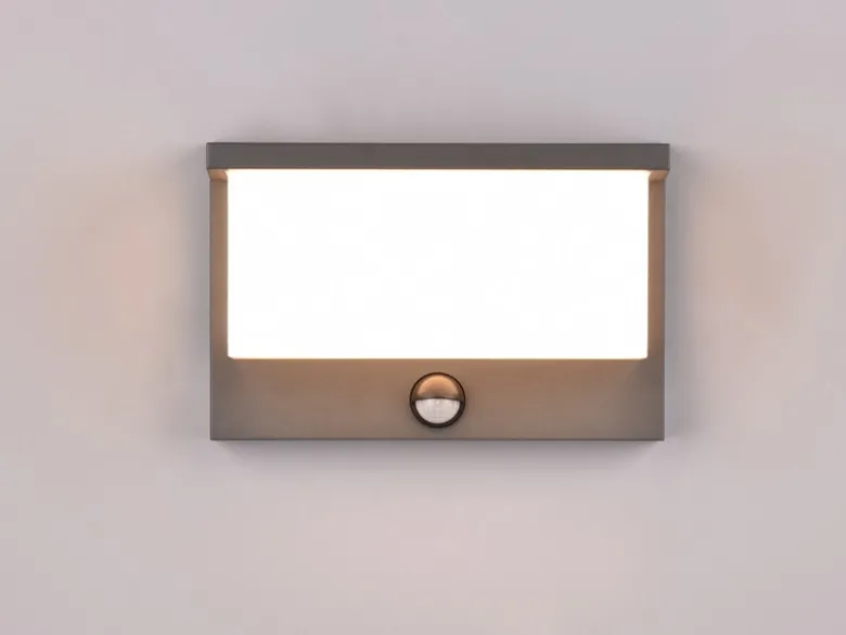 LED Außenwandleuchte NESTOS mit Bewegungsmelder, Breite 23cm