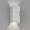 LED Außenwandleuchte OSLO Silber mit Up and Down Licht - 7x15cm