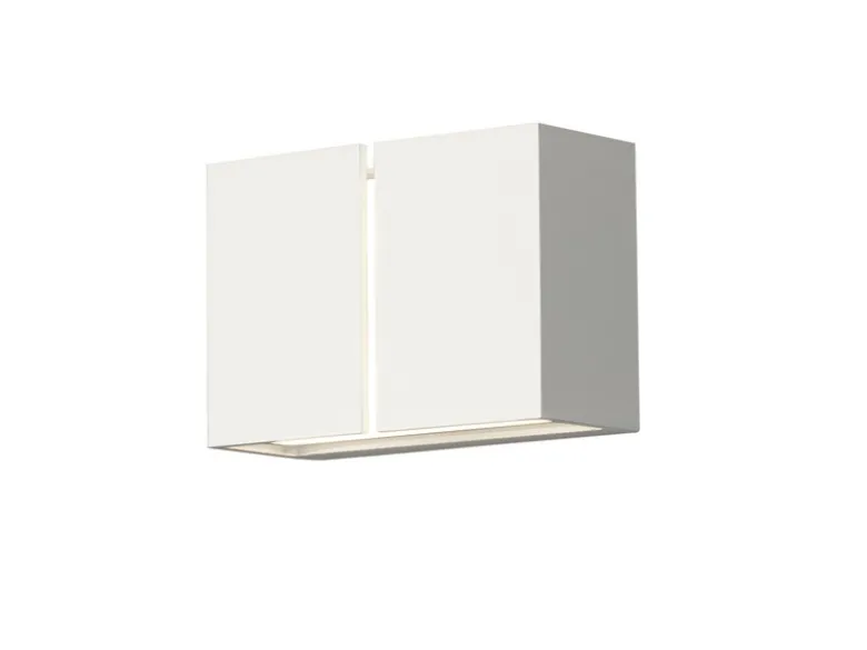 LED Außenwandleuchte PAVIA aus ALU in Weiß Up and Down Light, IP54 ,11,5cm hoch