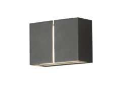 LED Außenwandleuchte PAVIA aus ALU in Anthrazit Up and Down, IP54 ,11,5cm hoch