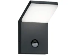 LED Außenwandleuchte PEARL mit Bewegungsmelder, Anthrazit Höhe 16cm