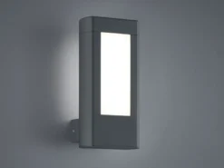 LED Außenwandleuchte RHINE aus Aluminium Anthrazit, Höhe 25cm