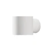 LED Außenwandleuchte runder Wandspot Up-Down, Höhe 9cm, Weiß