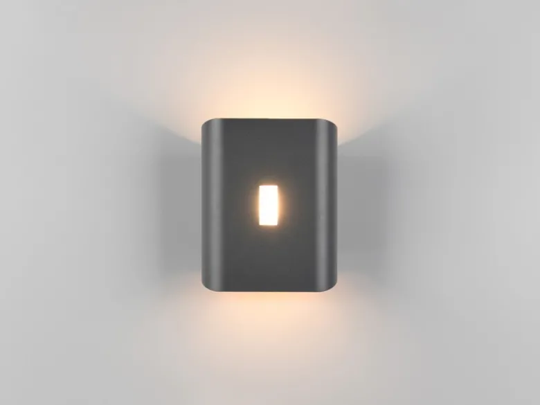 LED Außenwandleuchte SANTERNO Up and Down & Lichtfarbe einstellbar, H 20cm