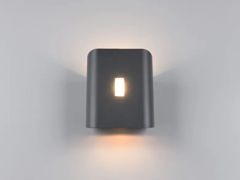 LED Außenwandleuchte SANTERNO Up and Down & Lichtfarbe einstellbar, H 20cm