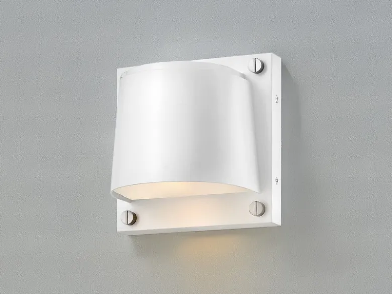 LED Außenwandleuchte SCOUT Downlight Weiß, Höhe 16,5cm