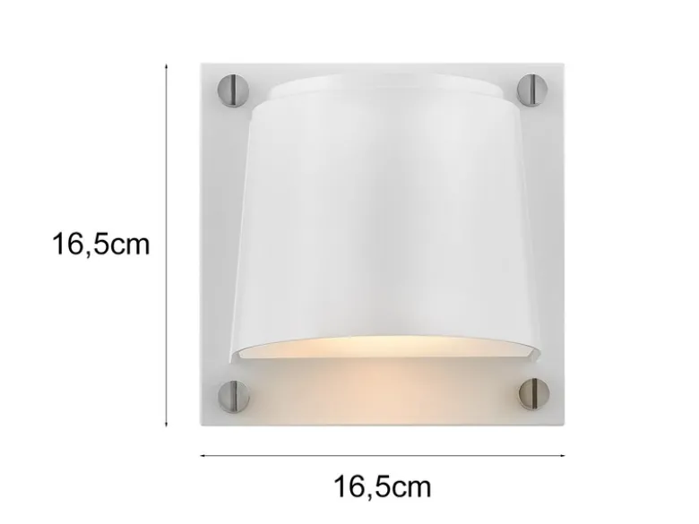 LED Außenwandleuchte SCOUT Downlight Weiß, Höhe 16,5cm
