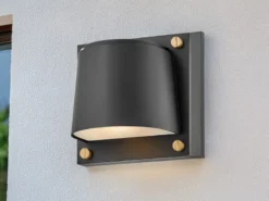 LED Außenwandleuchte SCOUT Downlight Schwarz, Höhe 16,5cm