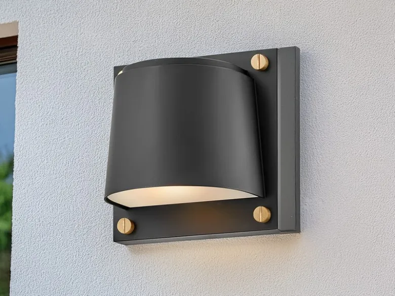 LED Außenwandleuchte SCOUT Downlight Schwarz, Höhe 16,5cm