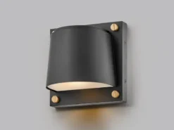 LED Außenwandleuchte SCOUT Downlight Schwarz, Höhe 16,5cm