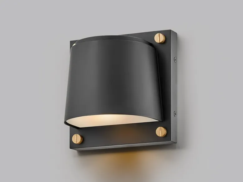 LED Außenwandleuchte SCOUT Downlight Schwarz, Höhe 16,5cm