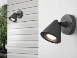 LED Außenwandleuchte Spot schwenkbar in Anthrazit, IP44