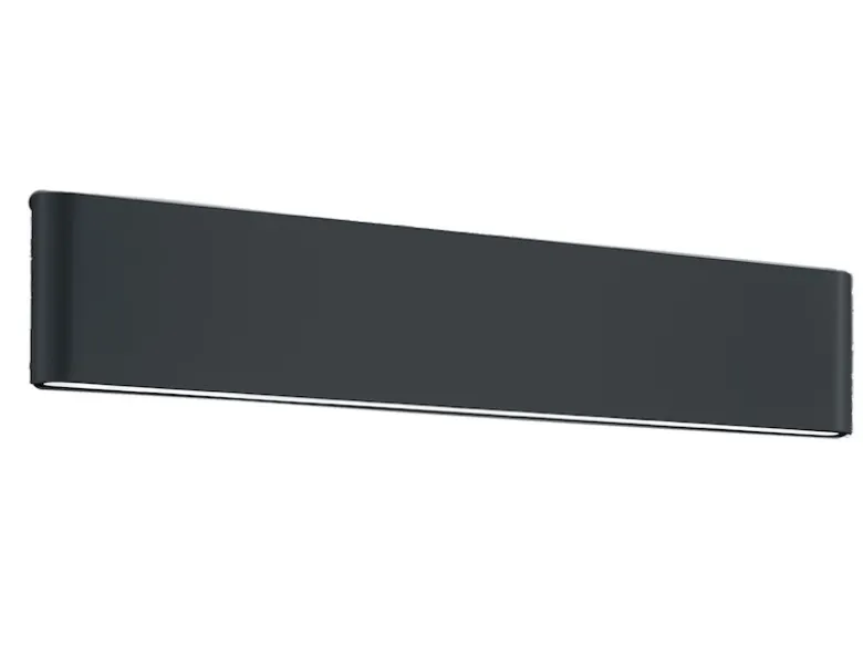 LED Außenwandleuchte THAMES Up and Down Light in Anthrazit 46,5cm breit