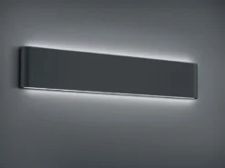 LED Außenwandleuchte THAMES Up and Down Light in Anthrazit 46,5cm breit