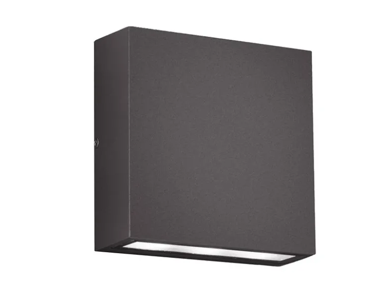 LED Außenwandleuchte THAMES Up Down in Anthrazit, IP54, Breite 14cm