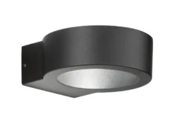 LED Außenwandleuchte TORRES Schwarz mit Up and Down Licht - 15cm breit