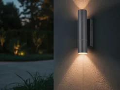 LED Außenwandleuchte Up and Down Anthrazit, Höhe 23cm