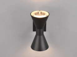LED Außenwandleuchte Up and Down in Schwarz, Höhe 20cm