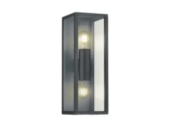LED Außenwandleuchte Up & Down in Anthrazit mit Glas, Höhe 38cm
