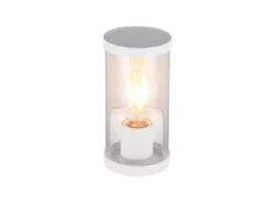 LED Außenwandleuchte Weiß mit Bewegungsmelder, Höhe 23cm