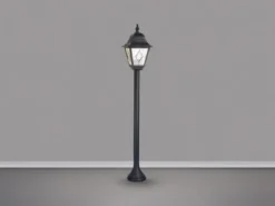 LED Außen Wegeleuchte im Landhausstil Laterne mit Bleiglas, Höhe 109cm
