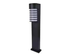 LED Außen Wegeleuchte Retro Optik - ALU Schwarz, IP54, Höhe 75cm