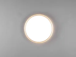 LED Bad Deckenleuchte CLARIMO in Grau, IP44 Ø 33cm