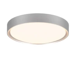 LED Bad Deckenleuchte CLARIMO in Grau, IP44 Ø 33cm