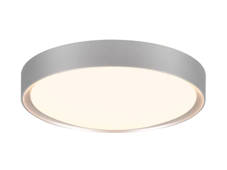 LED Bad Deckenleuchte CLARIMO in Grau, IP44 Ø 33cm