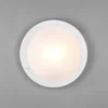LED Bad Deckenleuchte in Weiß mit Glas Opal Weiß Badlampen, Ø 31,5cm