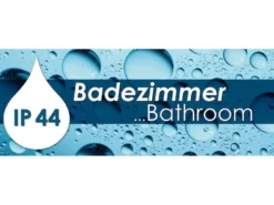 LED Badezimmer Wandleuchte BAABE Silber Chrom schwenkbar, Breite 60cm