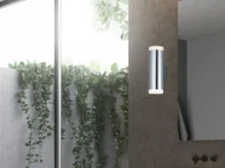 LED Badezimmer Wandleuchte 2er Set Up Down in Chrom - Spiegelleuchten, H: 17cm