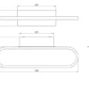 LED Badezimmer Wandleuchte 2er Set in Chrom - Spiegelleuchten, Breite 40cm